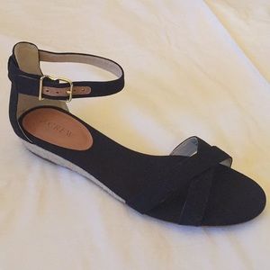 J. Crew Women’s Black Sandals size 9